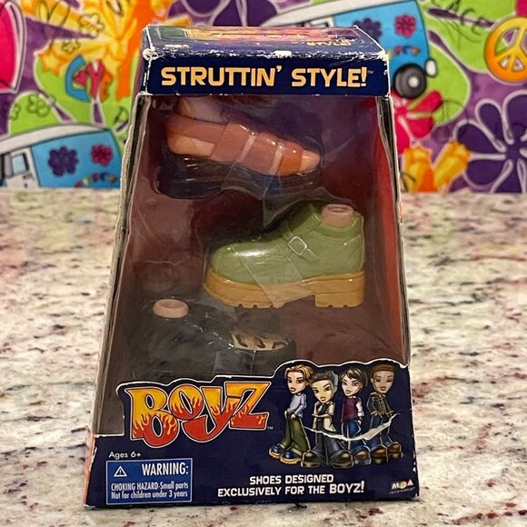 Bratz Boyz Doll Struttin' Style 3-Pairs Footwear Shoes - Picture 1 of 5